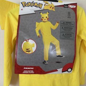 NEW Pokémon Pikachu Halloween Costume Yellow Disguise Child Small (4-6)